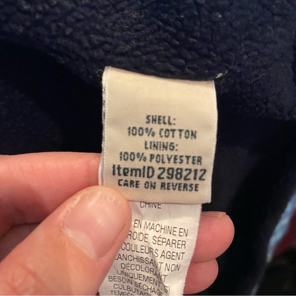 L.L.Bean fleece lined flannel hoodie - Picture 6 of 8